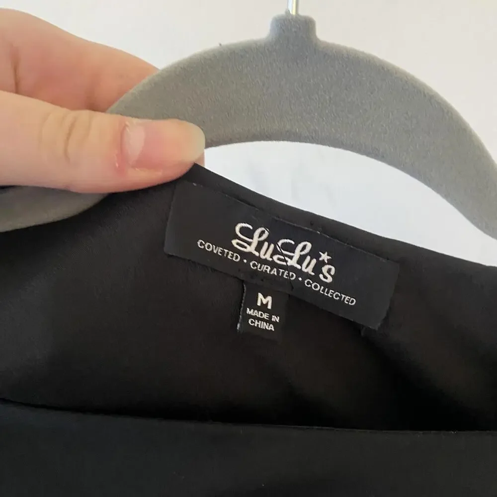 LULUS Unconditional Love black one shoulder fit and flare dress - Picture 5 of 5